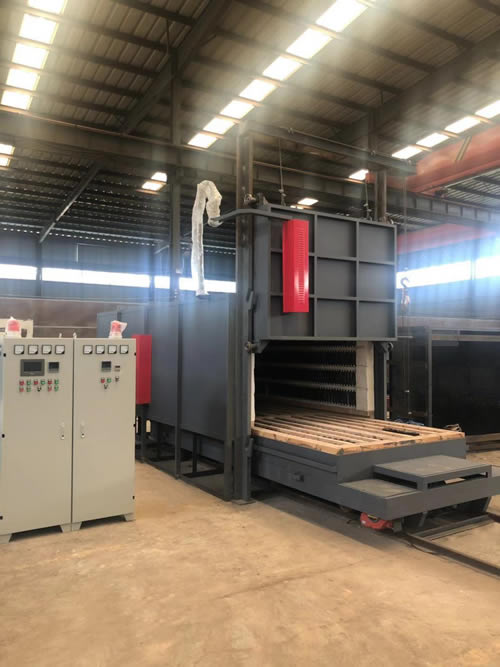 400KW臺車爐就緒，準(zhǔn)備發(fā)貨